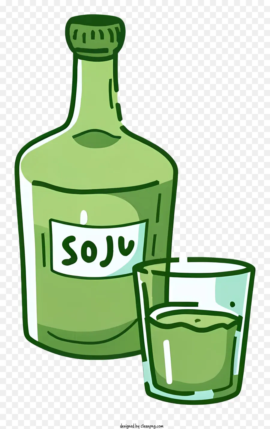 Soju，Garrafa Soju PNG