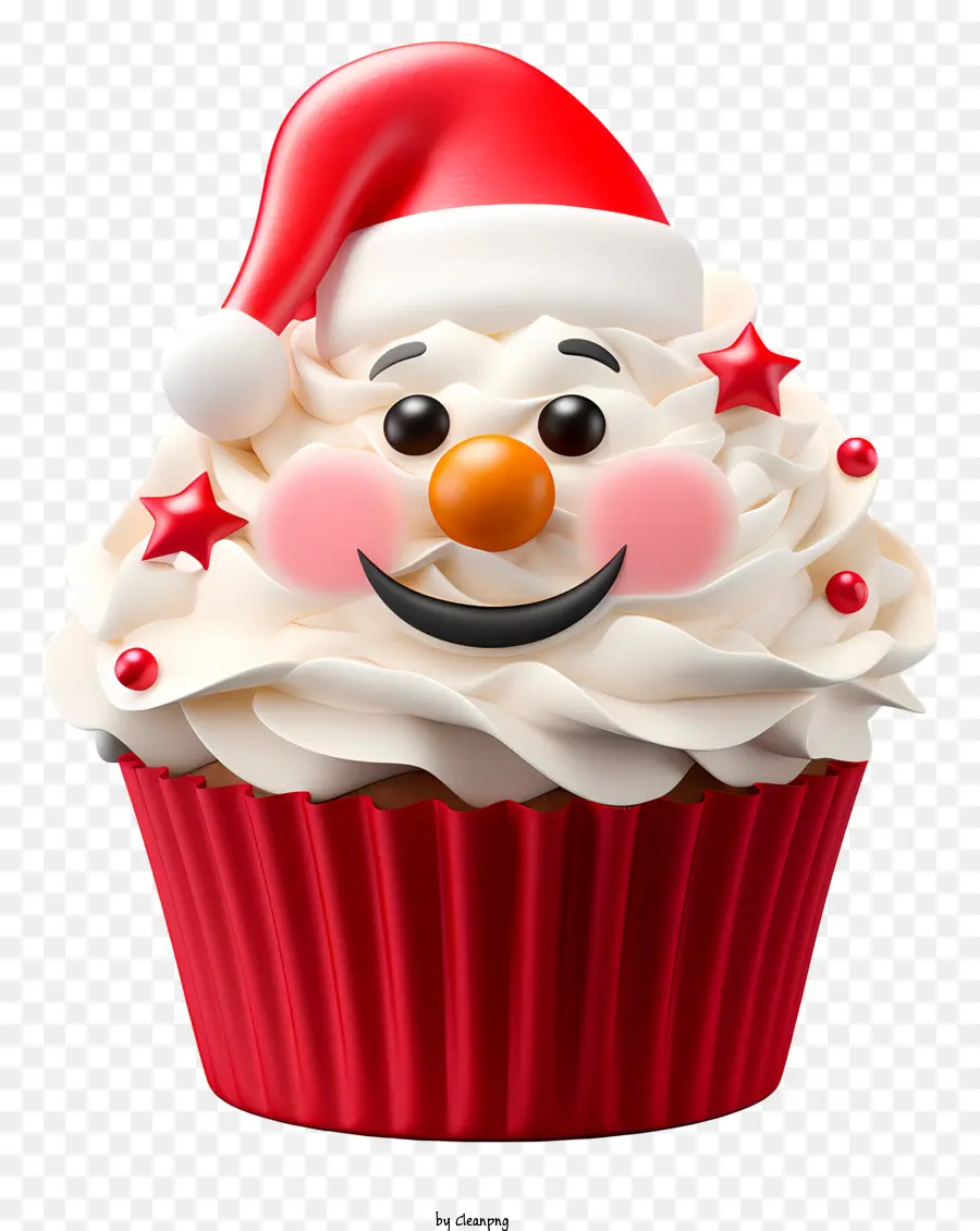 Cupcake，Papai Noel Hat PNG