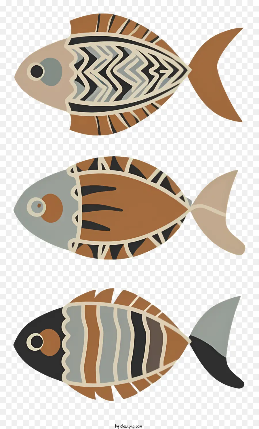 Padrões De Peixe，Peixe Listrado PNG