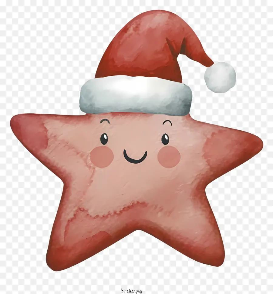 Estrela Do Mar，Chapéu De Papai Noel PNG