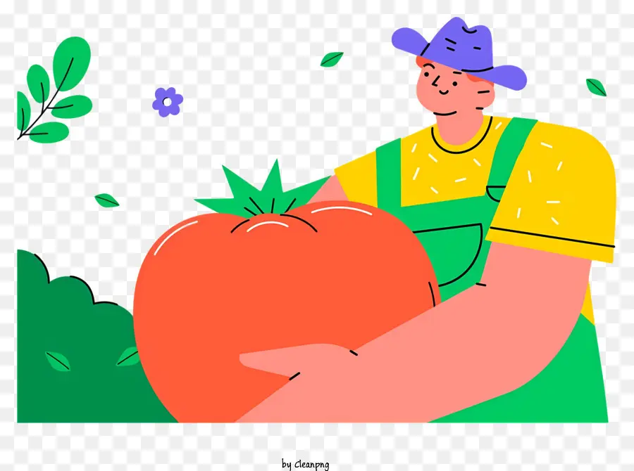 Agricultor，Tomate PNG