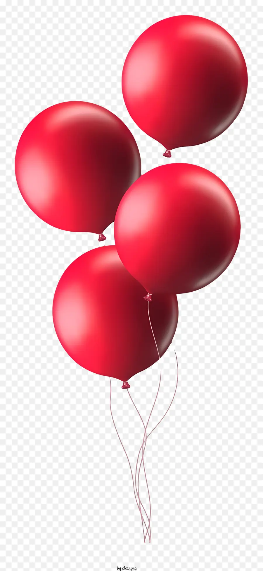 Balões Vermelhos，Arranjo De Balão PNG