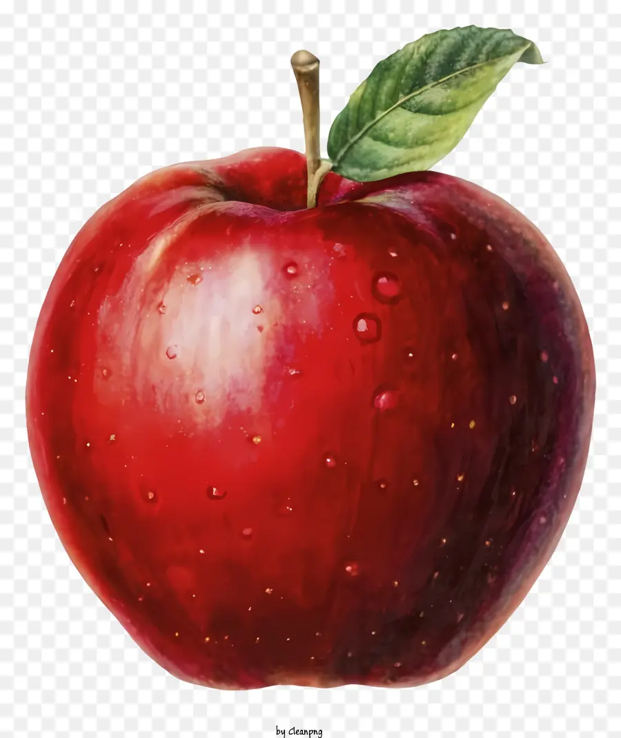 Pintura，A Red Apple PNG