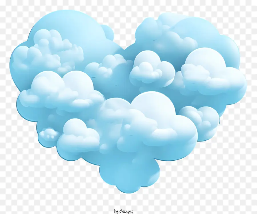 Coração Em Forma De Nuvem，Formação De Nuvens PNG