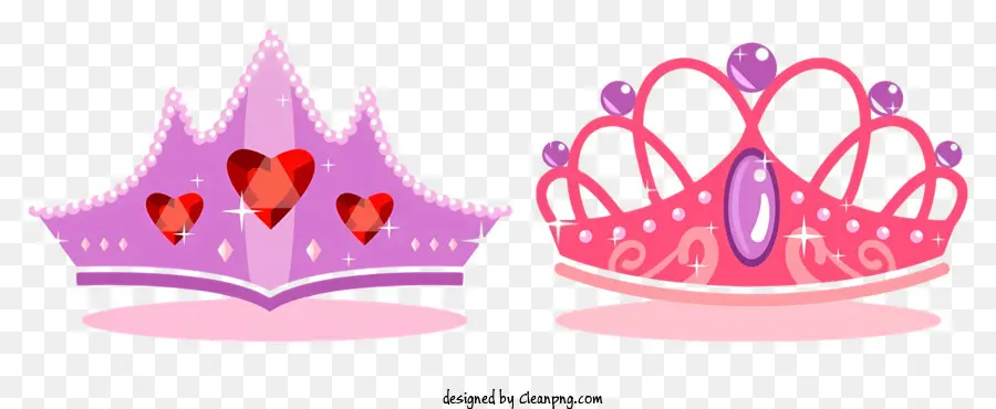 Coroa De Princesa，Coroa Rosa E Roxa PNG