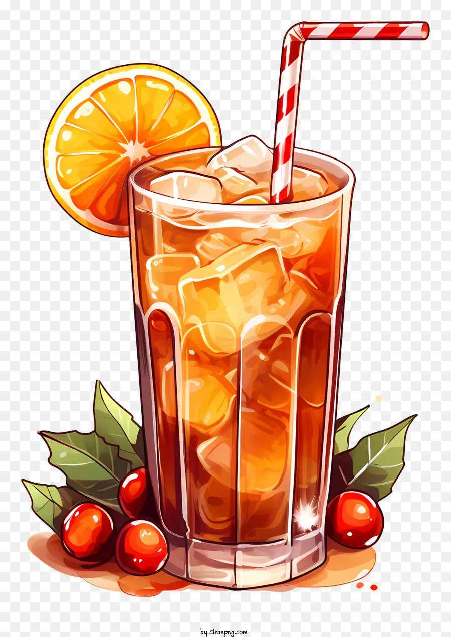 Orange Soda，Gelo PNG
