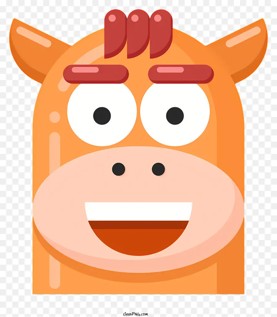 Cow，Nariz Vermelho PNG