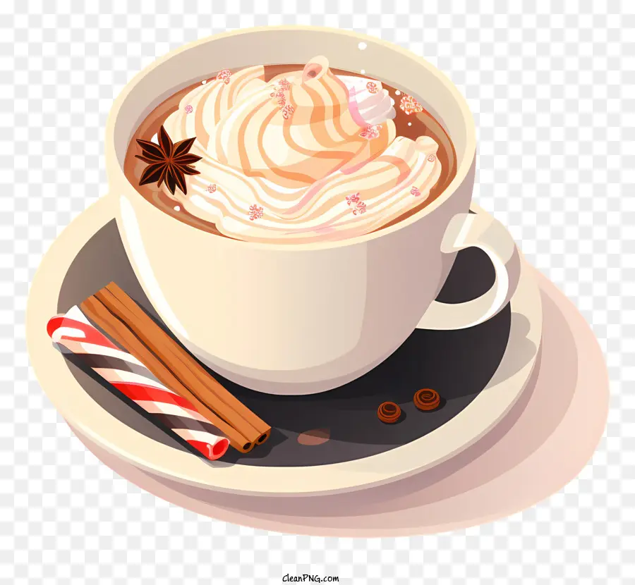 Chocolate Quente，Chantilly PNG