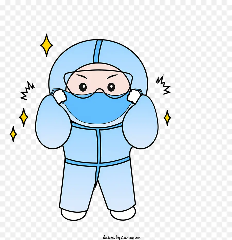 Personagem De Desenho Animado，Terno Espacial Azul PNG