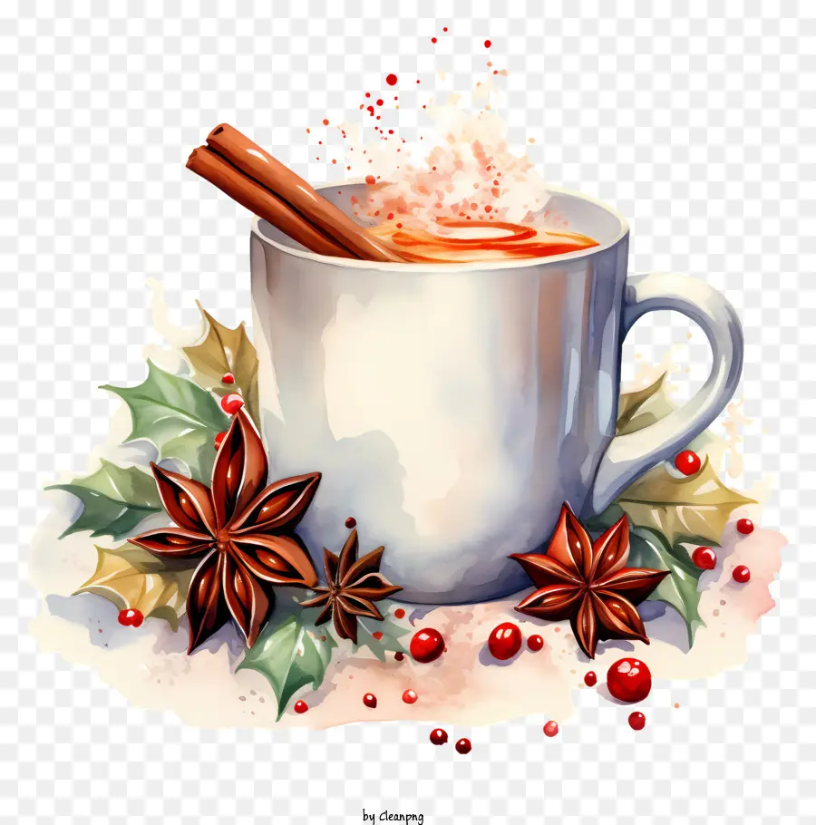 Cocoa，Chocolate Quente PNG