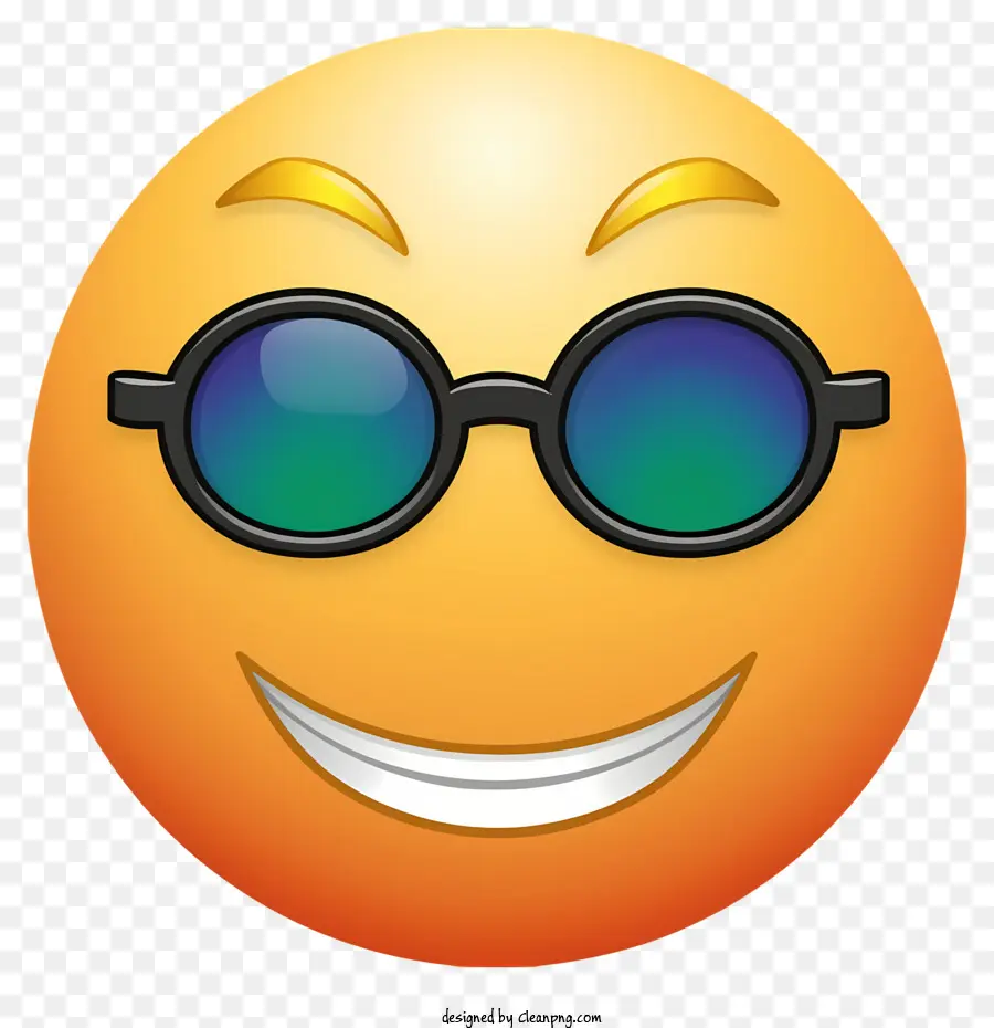 Emoji Com óculos De Sol，Emoji Sorridente PNG