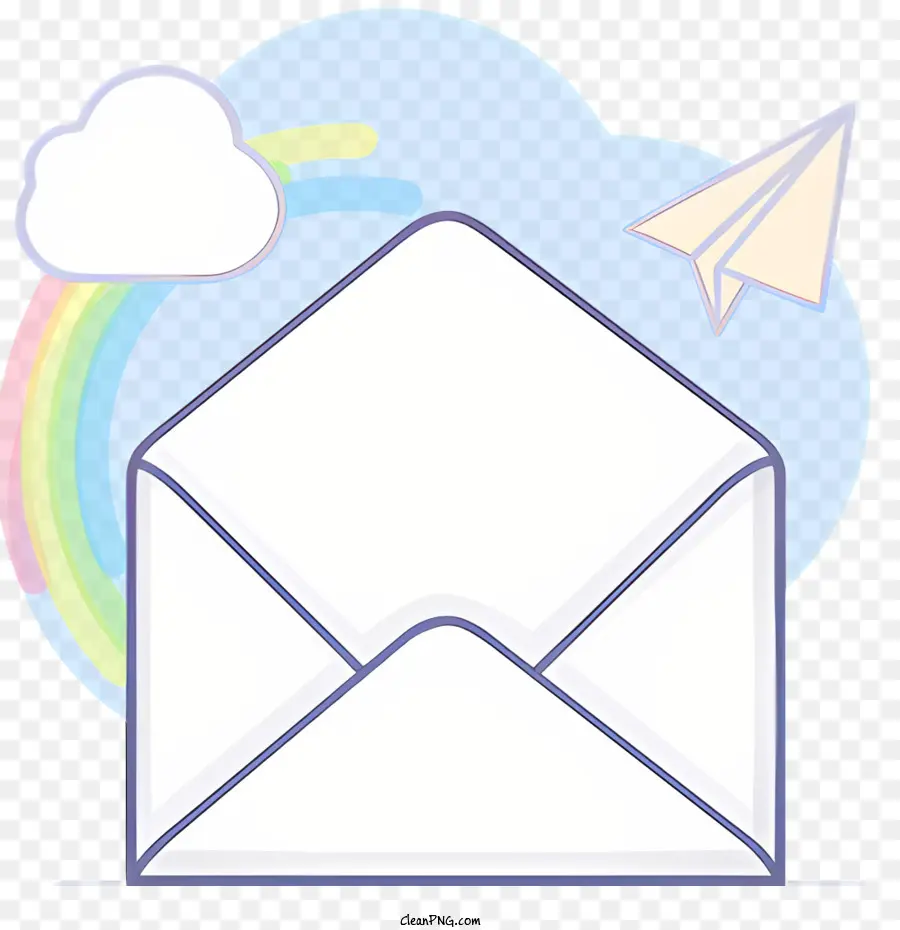 Envelope，Arco íris PNG