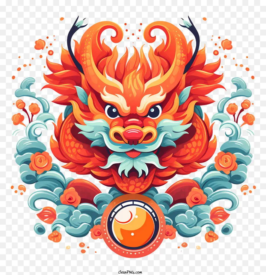 Dragão De Desenho Animado Chinês，Dragão PNG