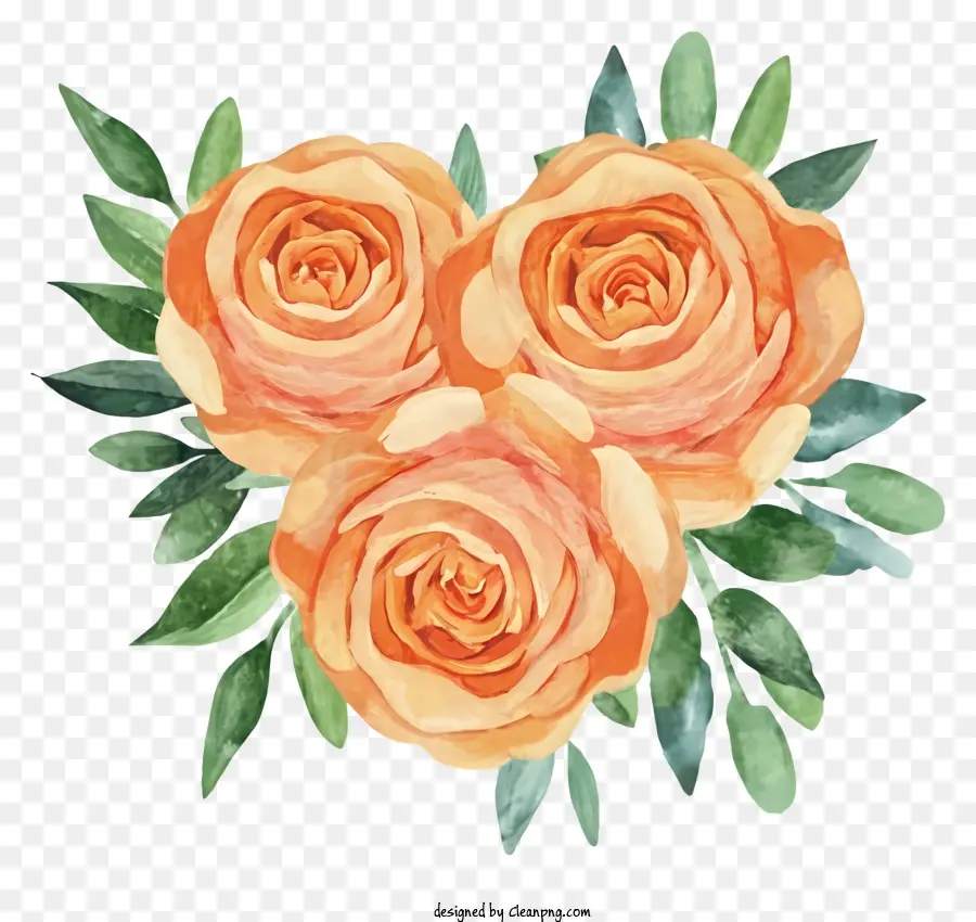 Laranja As Rosas，Buquê PNG