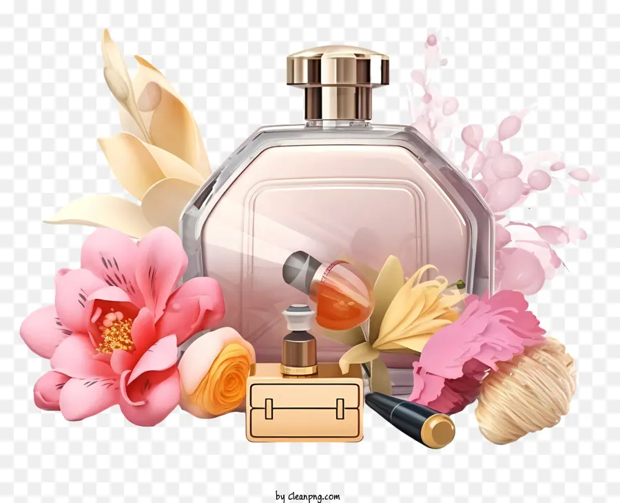 Frasco De Perfume，Floral PNG