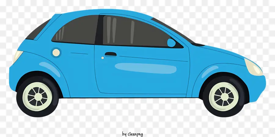 Pequeno Carro Azul，Hatchback Compacto PNG