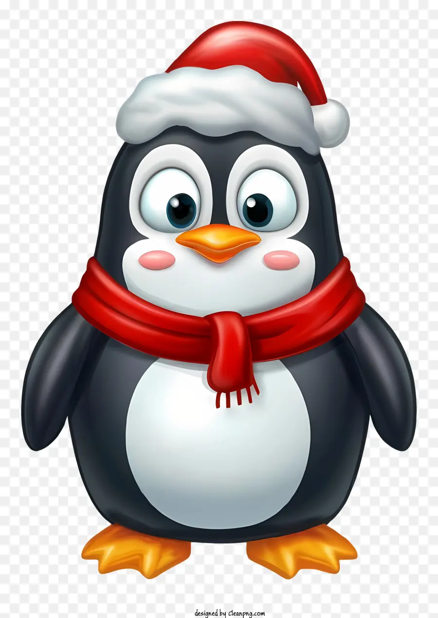Penguin，Lenço Vermelho PNG