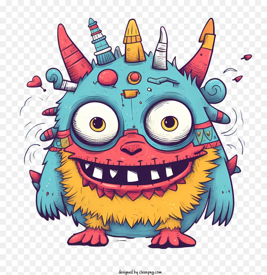 Desenho Animado Monster，Bonito PNG