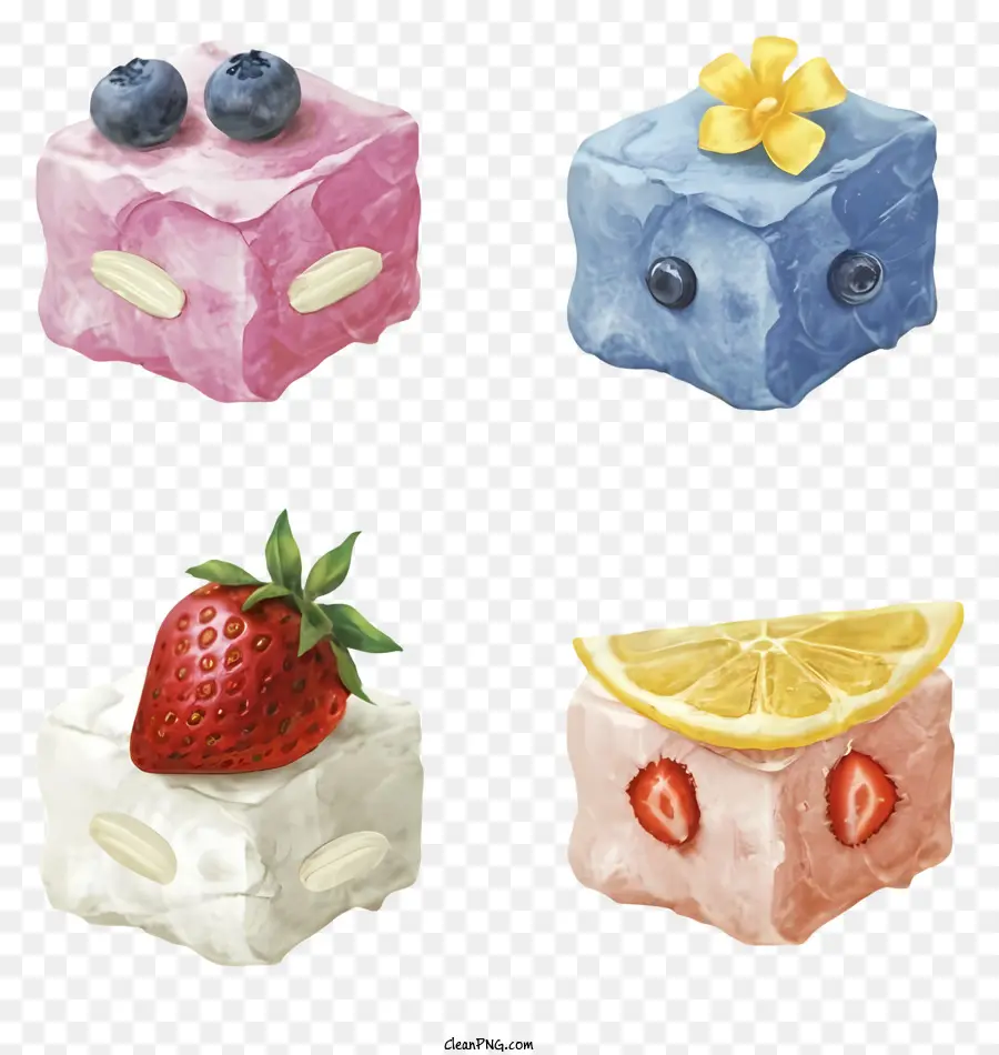 Transparente Cubos De Gelo，Designs De Cubo PNG