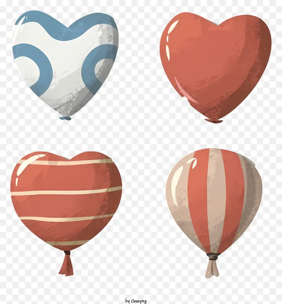 Heartshaped Balões，Cole Balões PNG