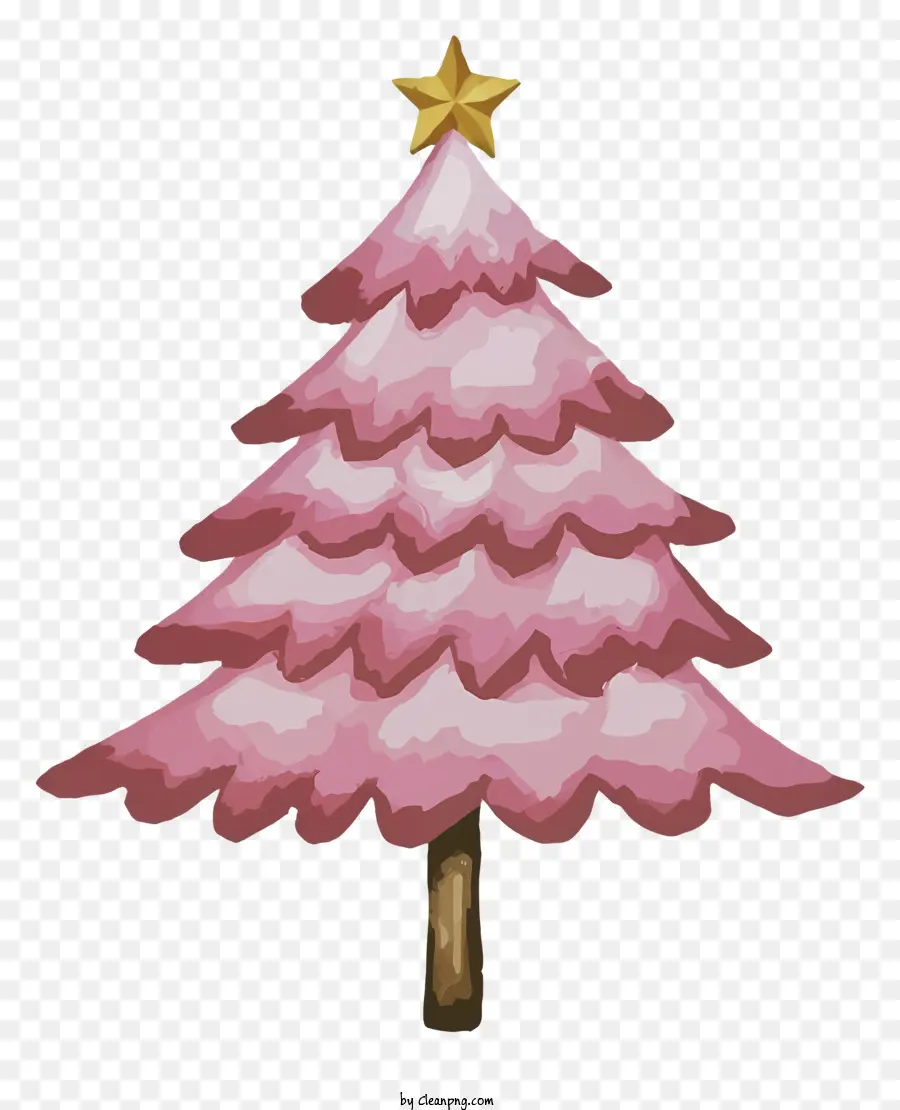 Cor De Rosa Da árvore De Natal，Decoração Da árvore De Natal PNG