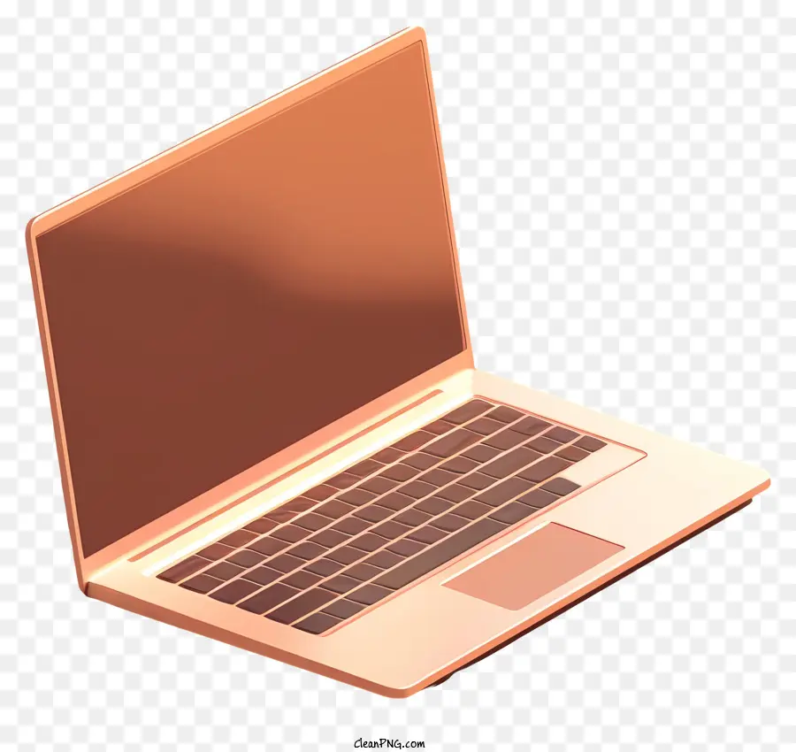 Laptop De Ouro，Laptop Moderno PNG