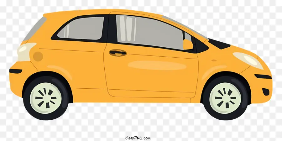 Pequeno Carro Amarelo，Veículo Compacto PNG