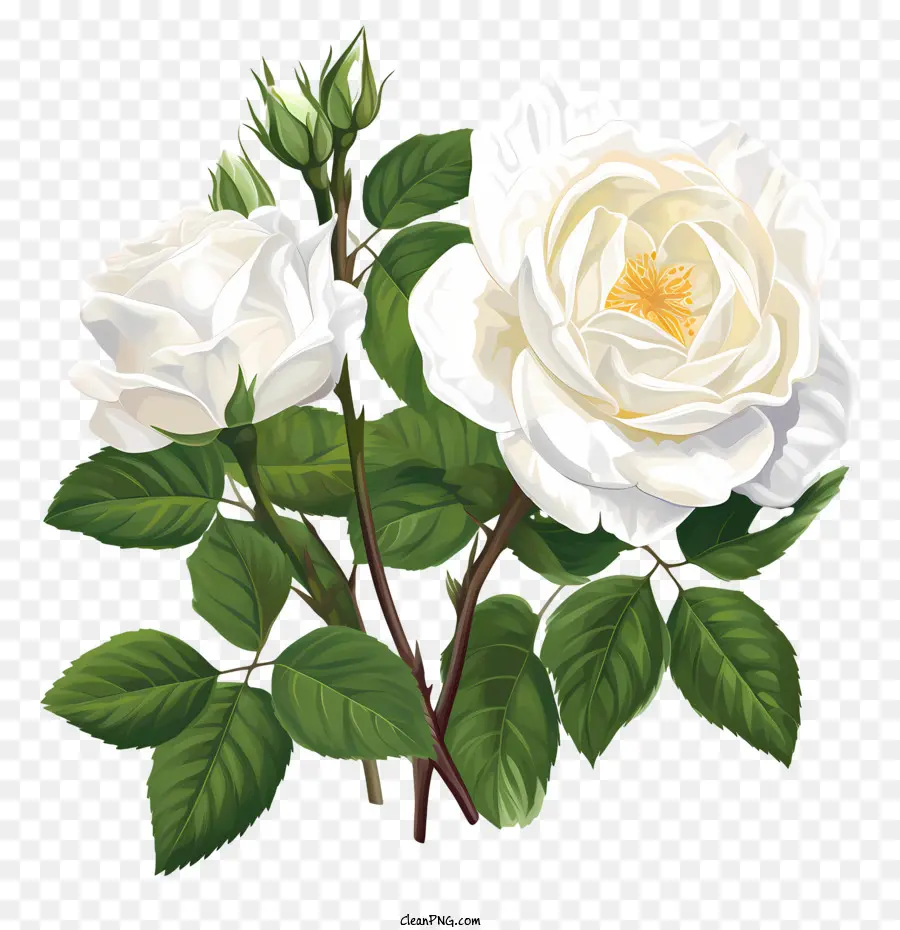 Flor Branca De Rosa，Rosa PNG