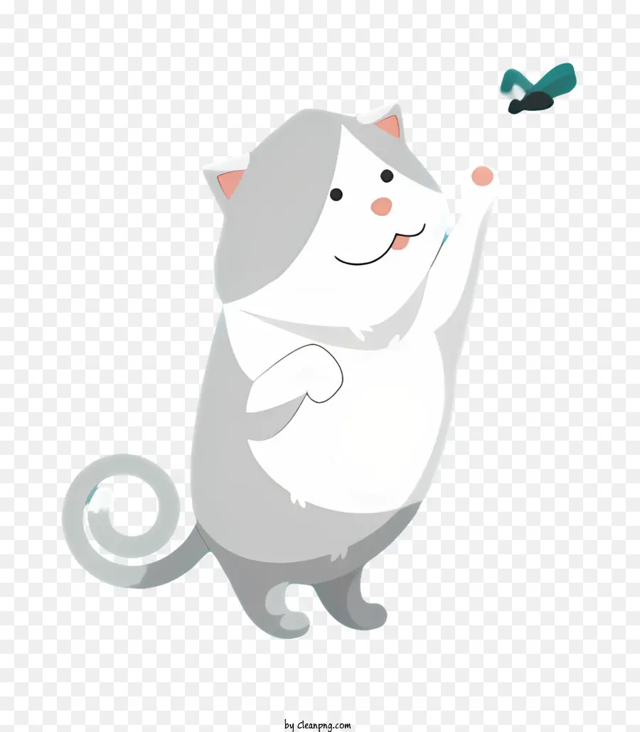 Gato De Desenho Animado，Gato Cinzento PNG