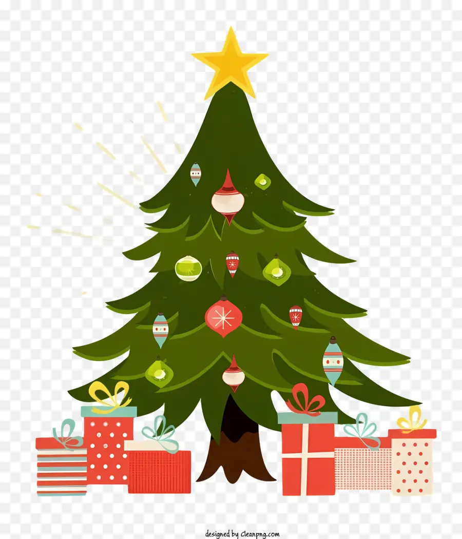 Decoração Da árvore De Natal，Presentes De Natal PNG