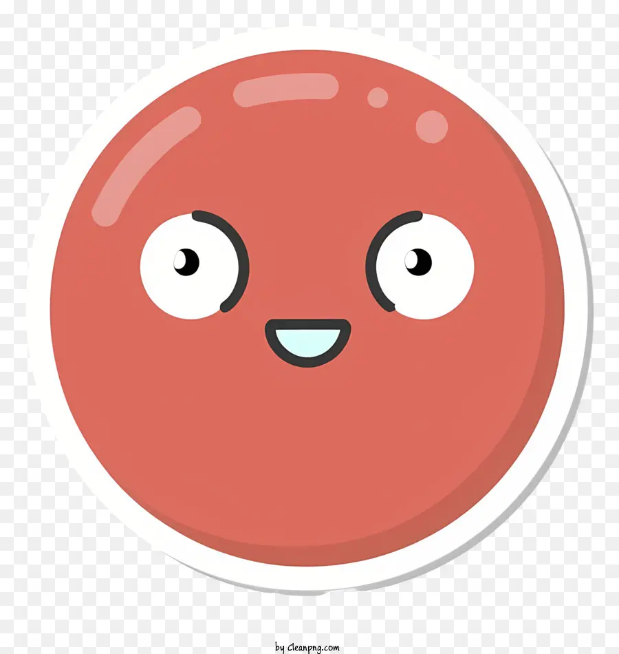 Esfera Vermelha，Cartoon Smiley Face PNG