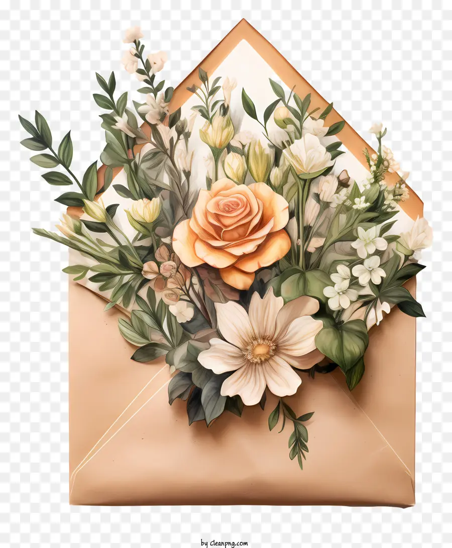 Carta Aberta，Bouquet Of Flowers PNG