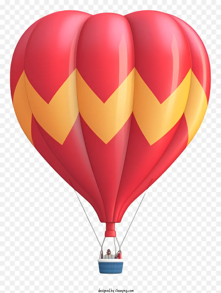 Balão De Ar Quente，Vermelho PNG