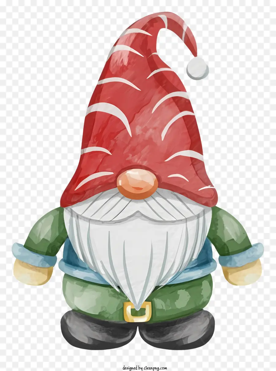 Gnome De Caracton，Chapéu Vermelho E Verde PNG