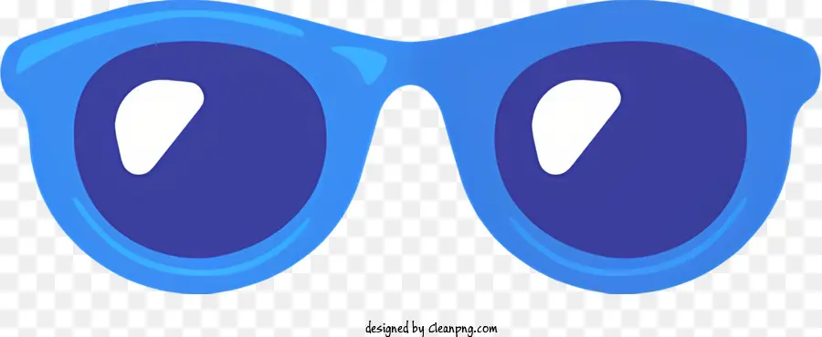 óculos De Sol Azul，Lente Grande PNG