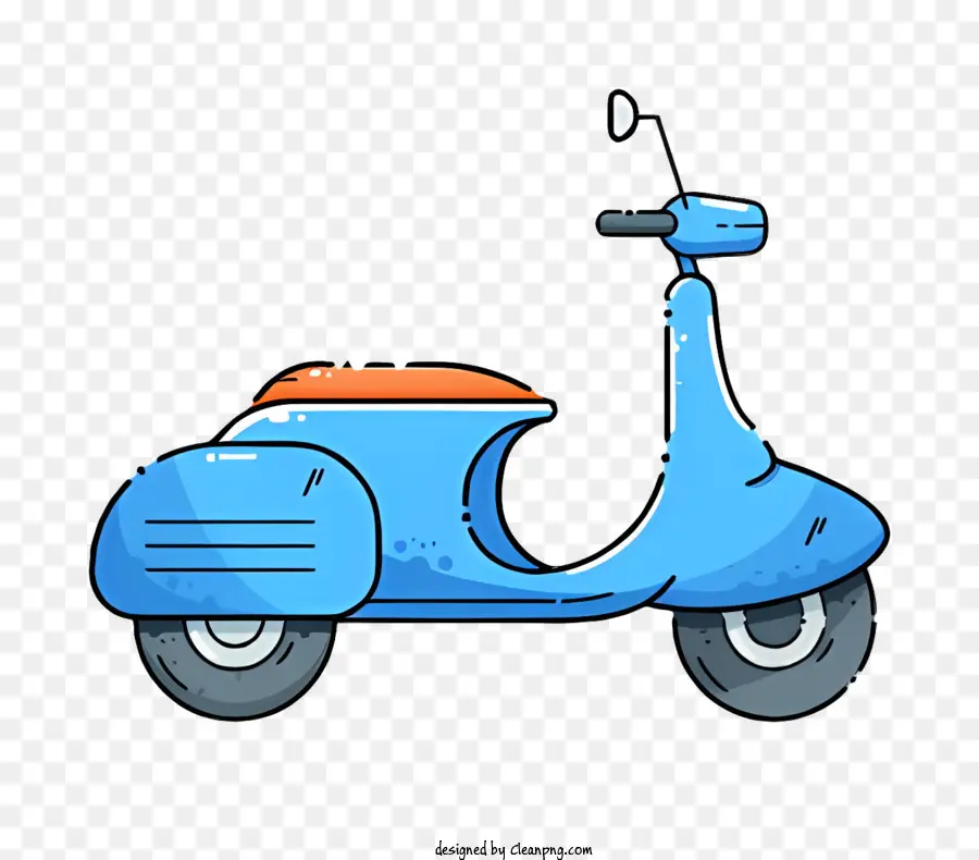 Motoneta，Azul Scooter PNG