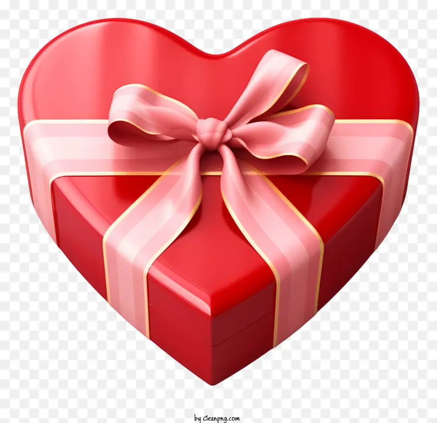 Caixa Em Forma De Coração Vermelho，Imagem Do Dia Dos Namorados PNG