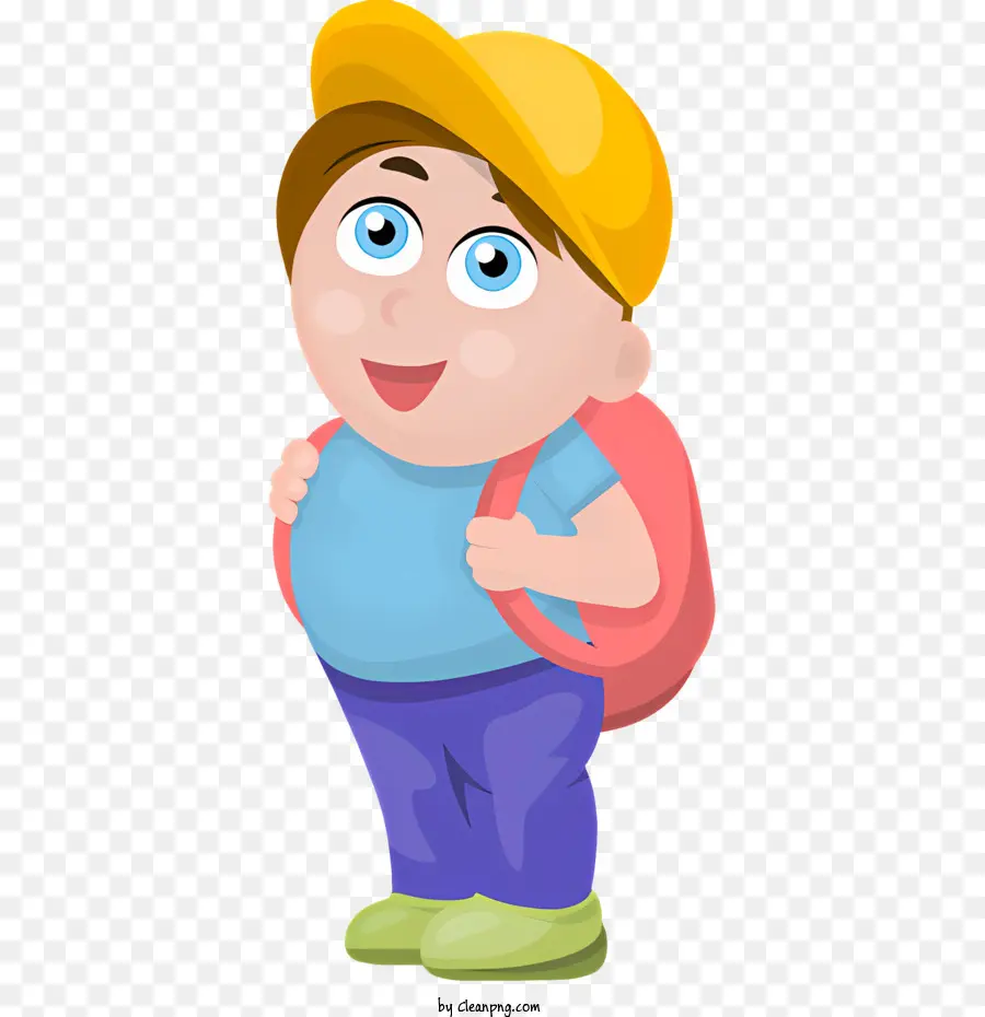 Menino Com Mochila，Garoto PNG