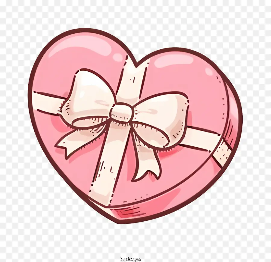 Caixa Em Forma De Coração Rosa，Dia Dos Namorados PNG