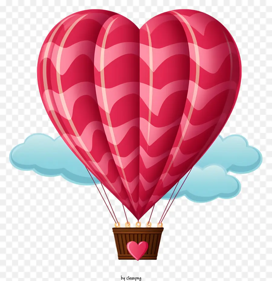 Balão De Ar Quente，Balão Da Forma Do Coração PNG