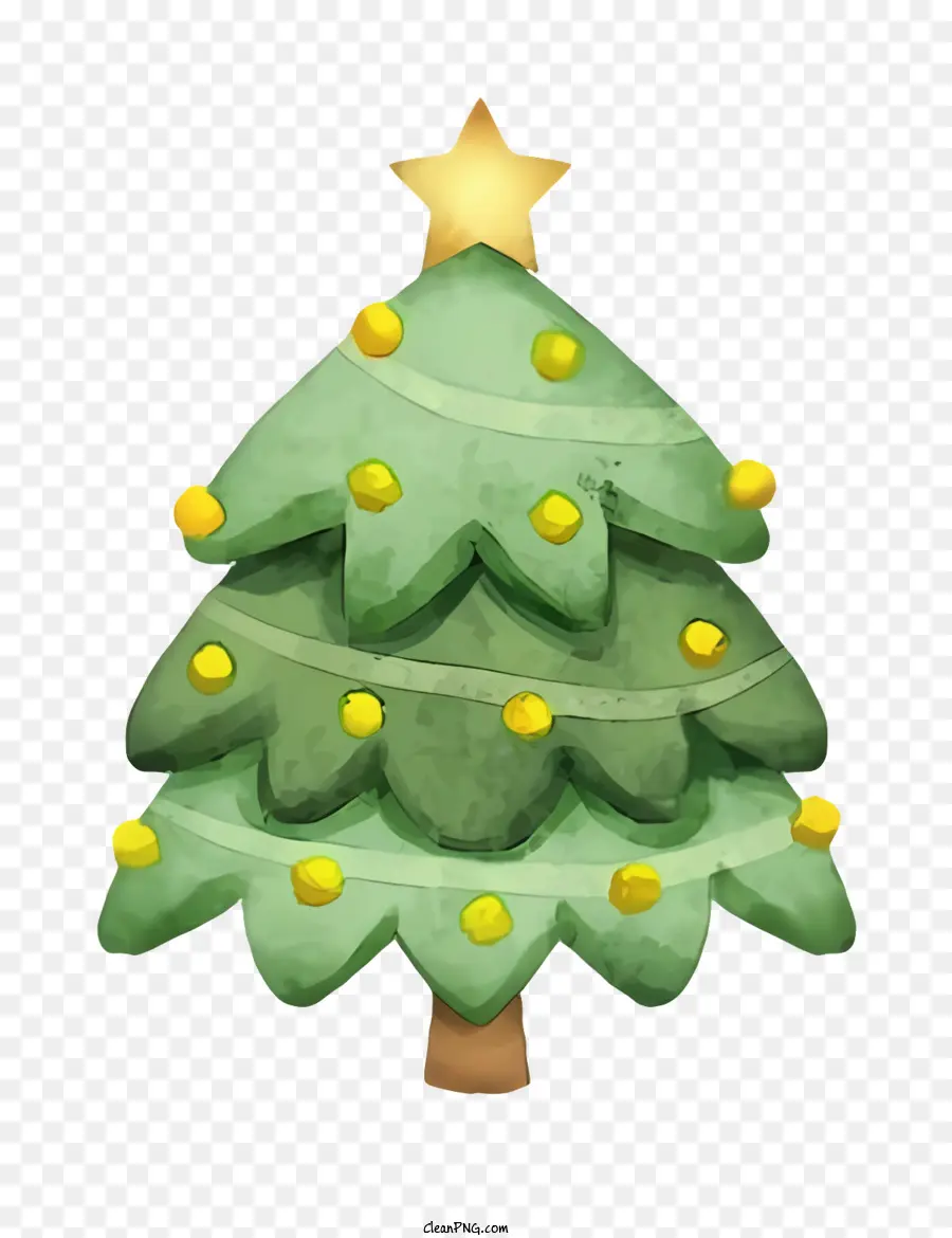 árvore De Natal，Decoração De Natal Verde PNG