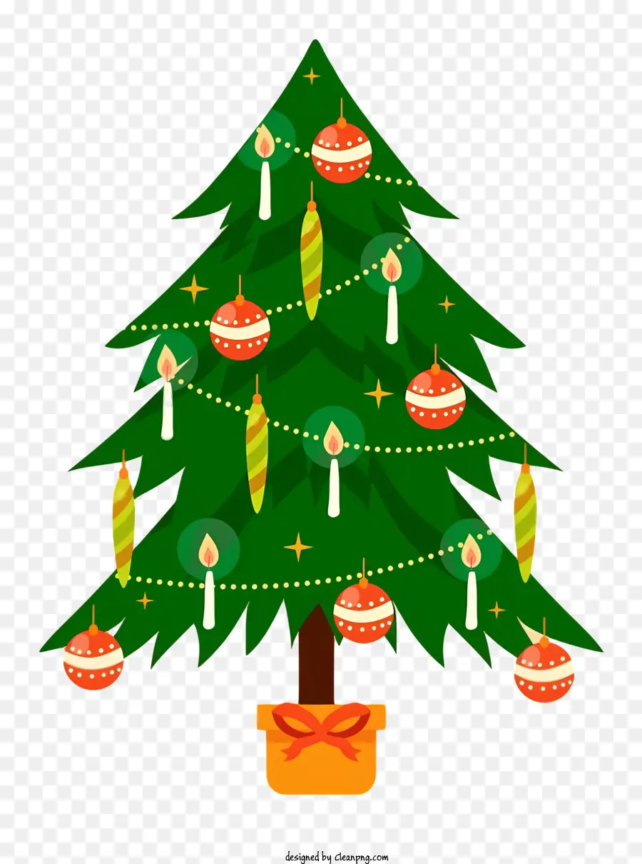Enfeites De árvore De Natal，árvore De Natal Verde PNG