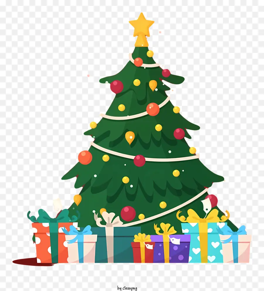árvore De Natal，Caixas De Presente PNG
