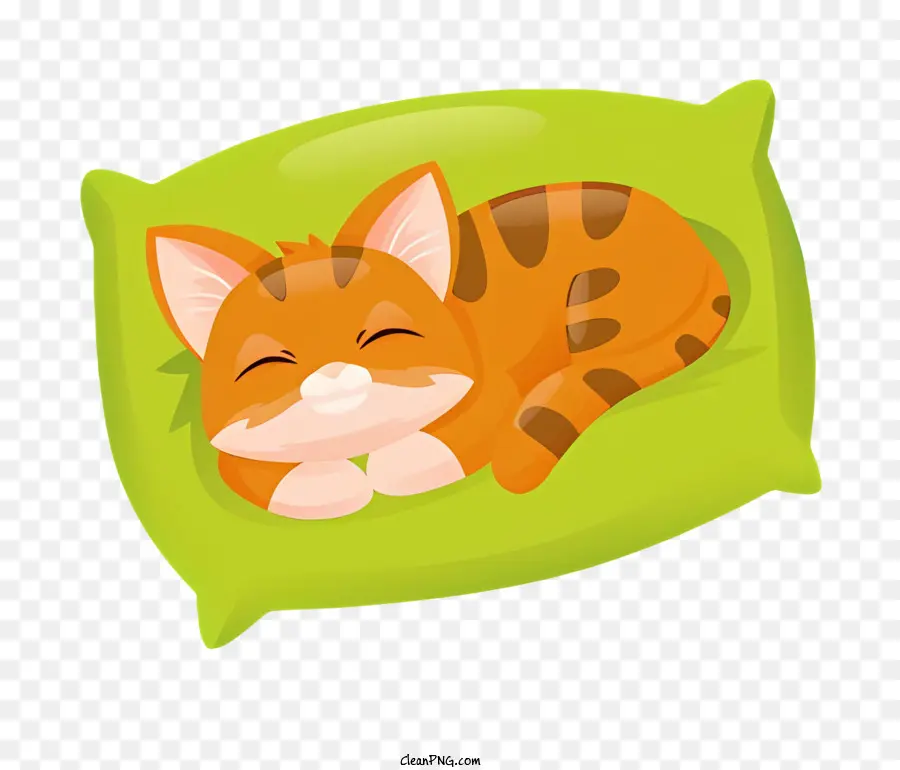 Gato Malhado Laranja，Dormir Gato PNG