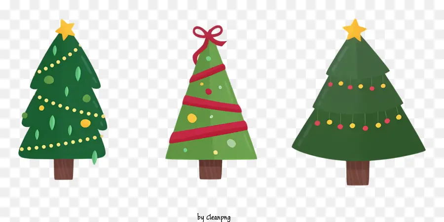 árvores De Natal，Decorações PNG