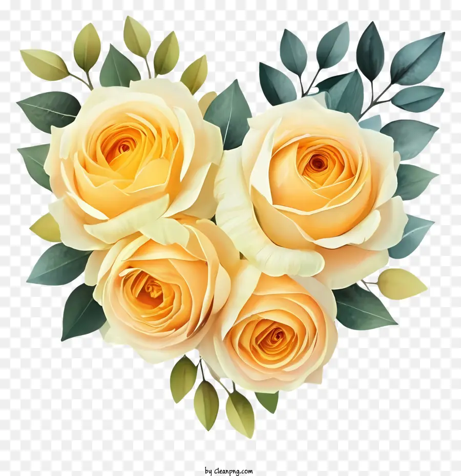 Vaso Em Forma De Coração，Rosas Brancas PNG