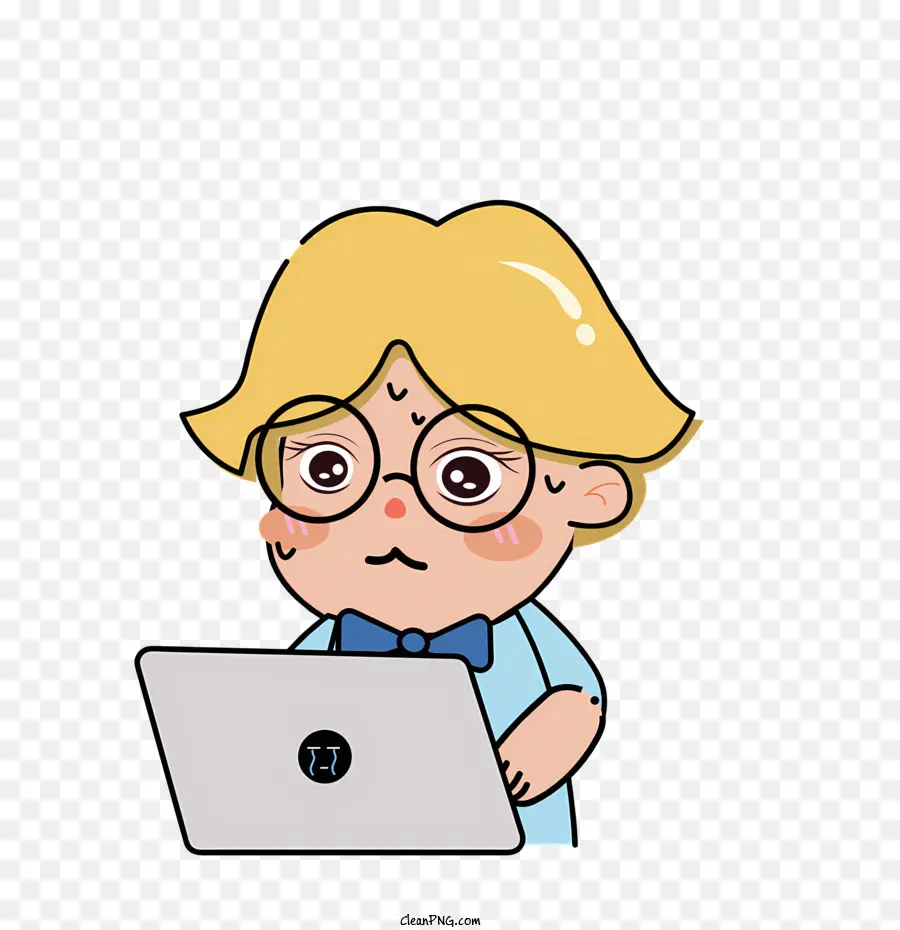 Menino Trabalhando No Laptop，Menino Cansado E Estressado PNG