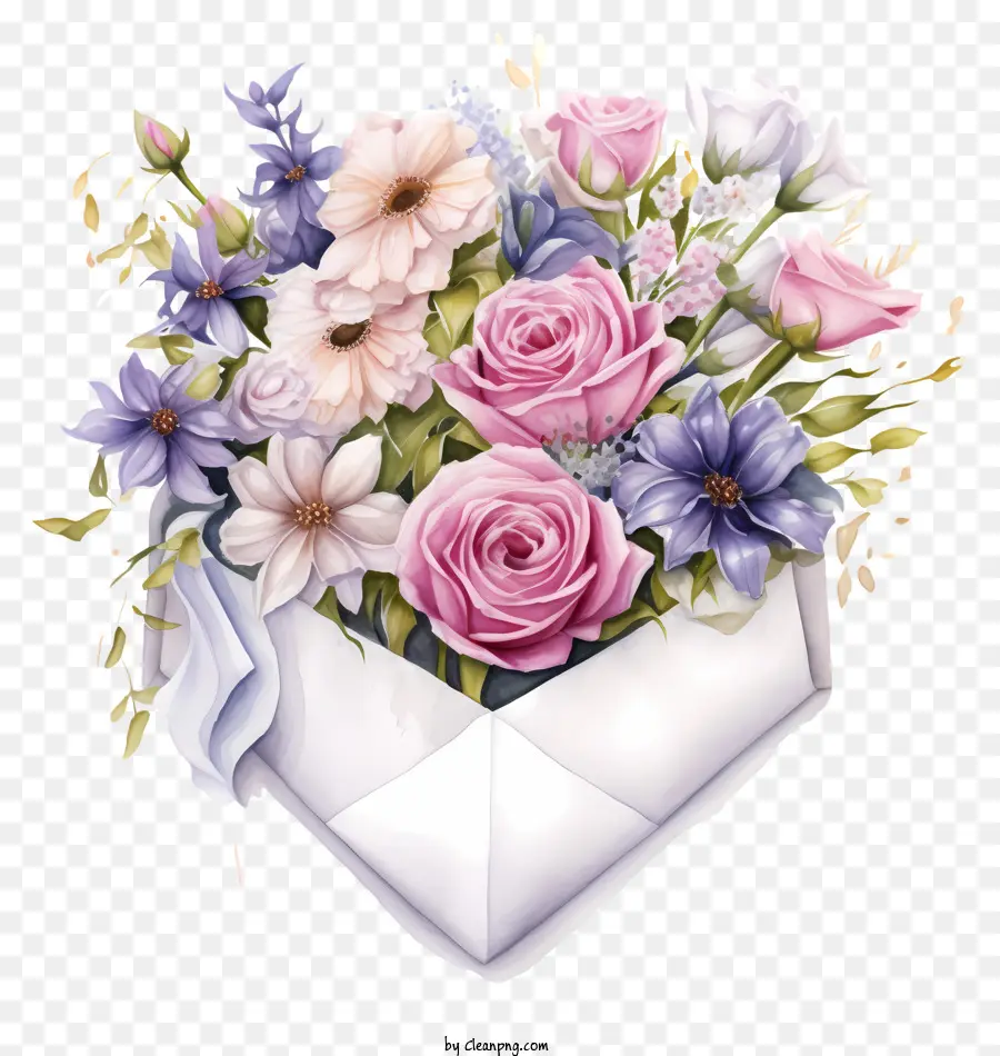 Pintura Digital，Bouquet Of Flowers PNG