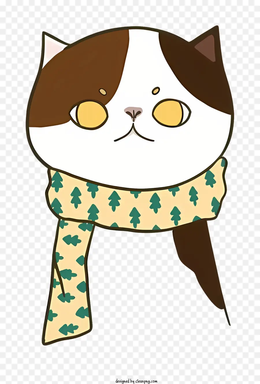 Gato De Desenho Animado，Gato Com Lenço PNG