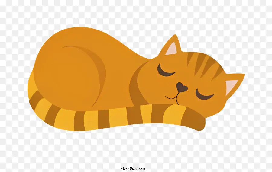 Gato，Gato Listrado Laranja E Branco PNG